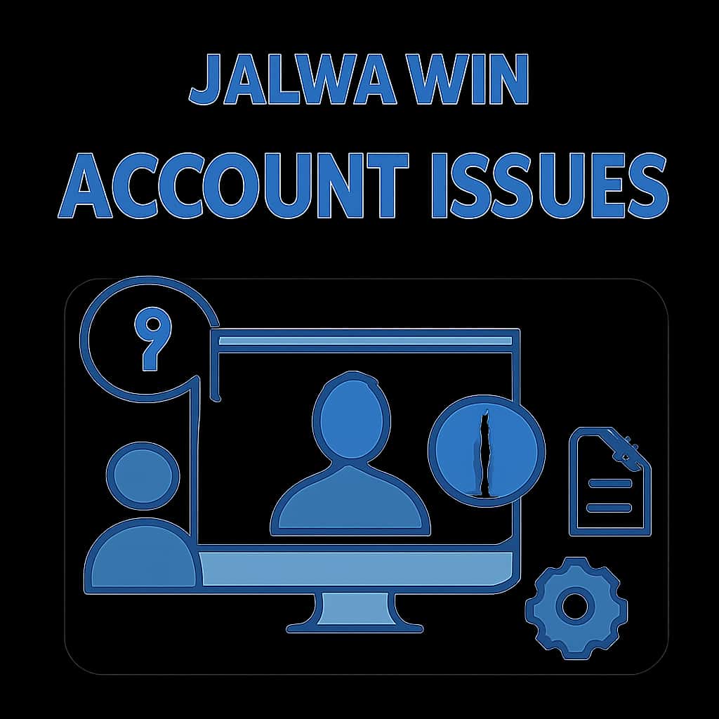 Illustration on Jalwa Win account issues.