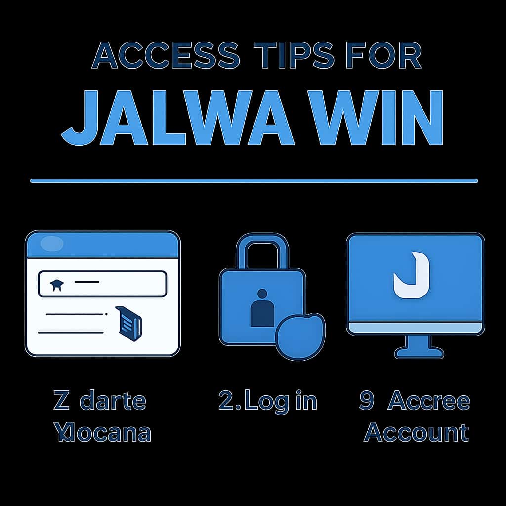 Illustration detailing access tips for Jalwa Win.