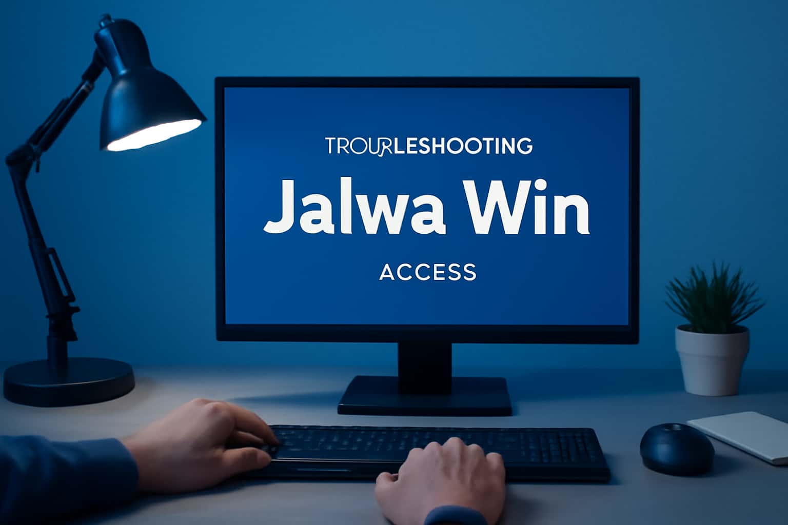 An informative representation of troubleshooting access issues for Jalwa Win.