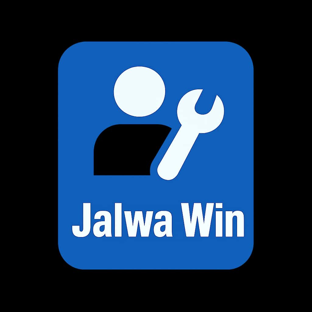A clean badge representing Jalwa Win login support.
