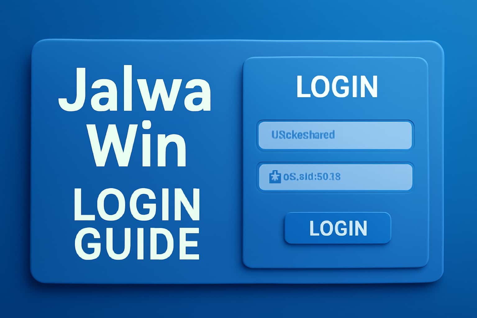 A neutral scene illustrating the Jalwa Win Login Guide process.